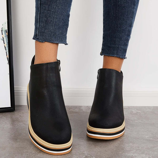 Ava| Ankle Boots with Zipper| 40% OFF