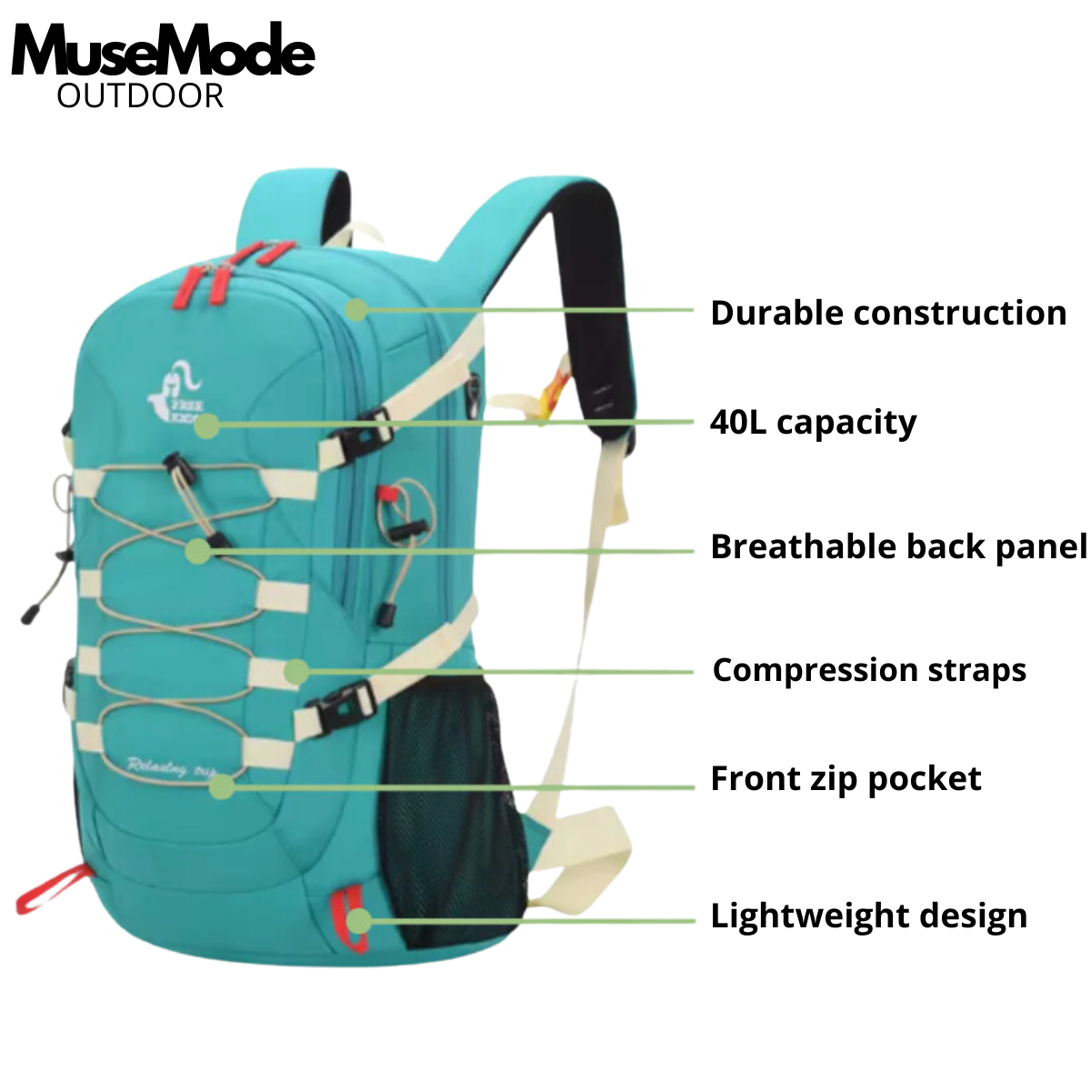 40L Backpack - Waterproof - Outdoor