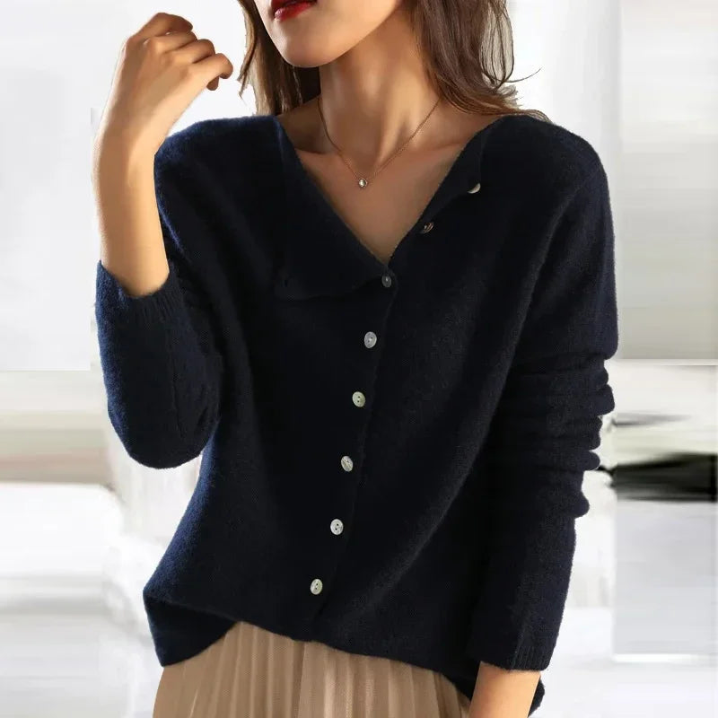 Ginevra™ - Elegant Sweater with Eye-catching Buttons