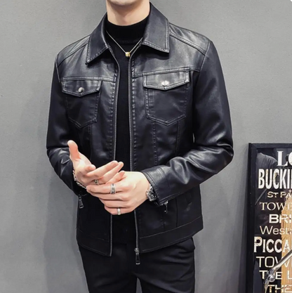Mac Men's Jacket| Motorcycle Fashion Leather Casual